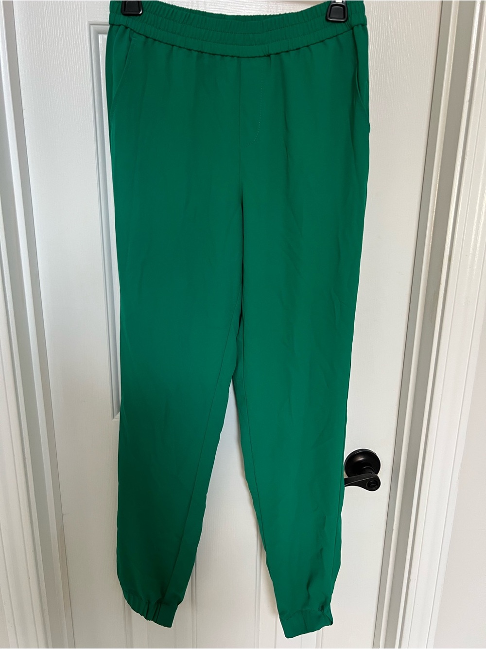 Banana Republic Emerald Green Elastic-Waist Jogger Pants